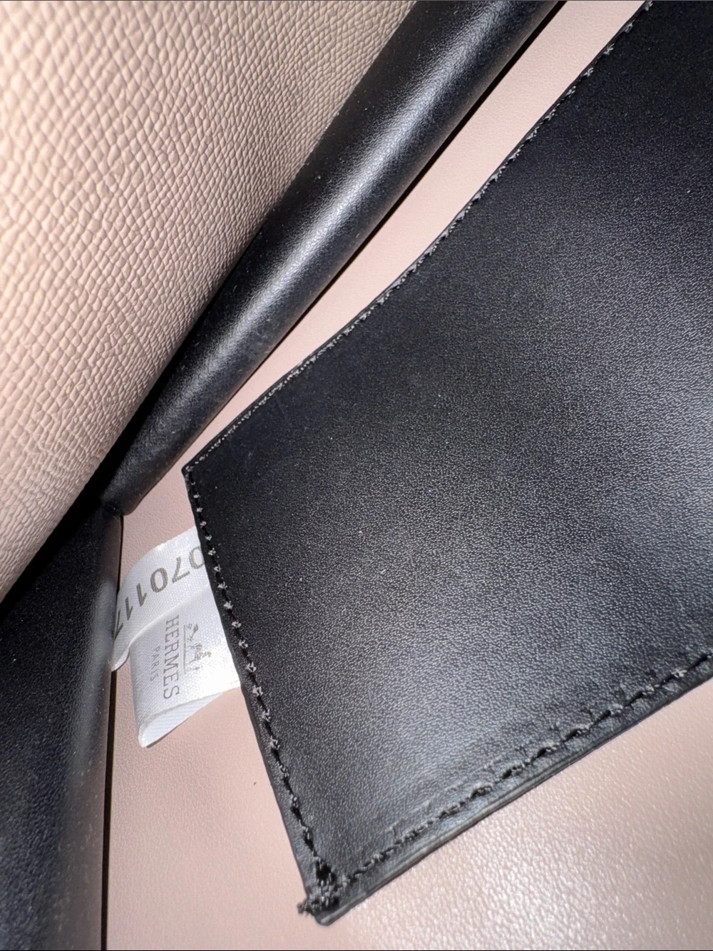 Taupe Leather Crossbody Bag with Gold Hardware
